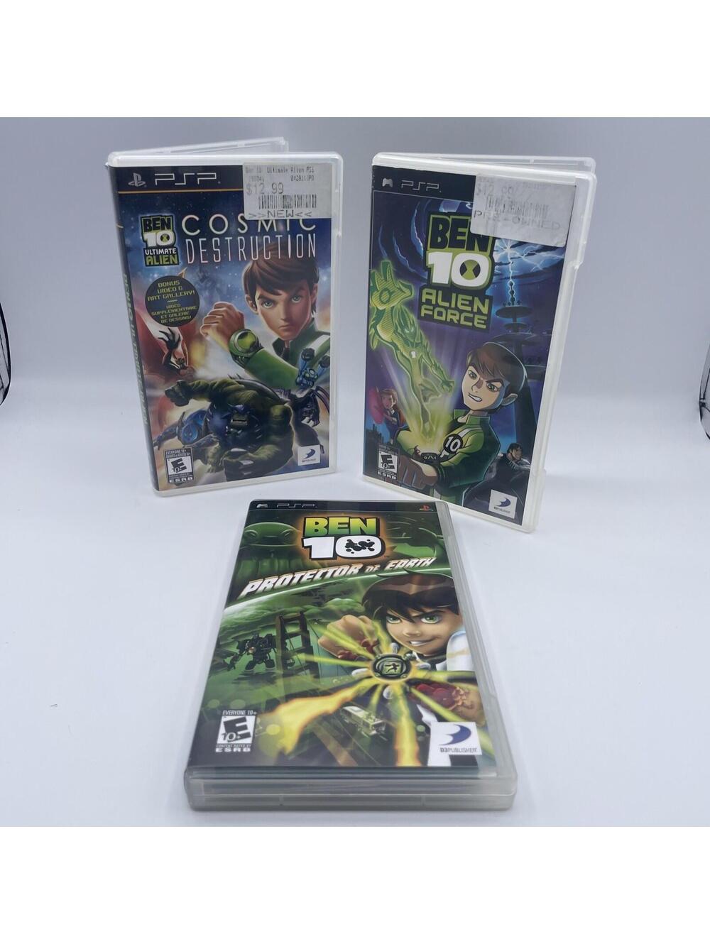 Sony PSP Ben 10 Game Bundle! 3 Games From Ben 10 & Alien Force!